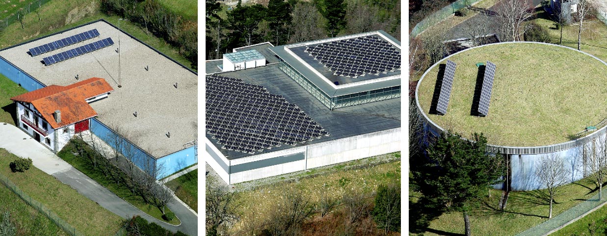 Centrales fotovoltaicas instaladas en las cubiertas